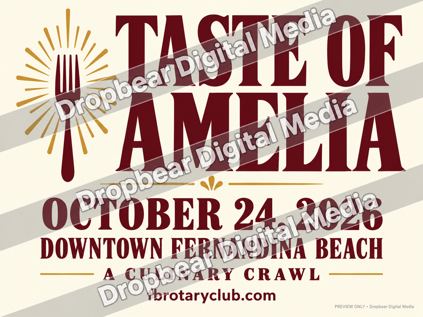 Culinary sign - watermarked preview